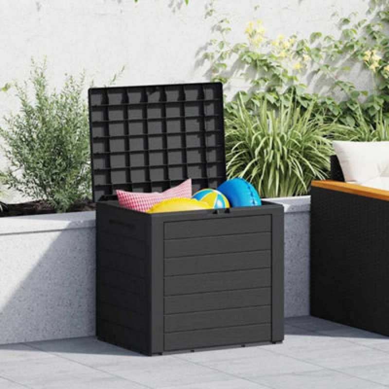 Image of VIDAXL Vidaxl - Garden Storage Box Anthracite 58.5x46x55cm Polypropylene 8720287088660