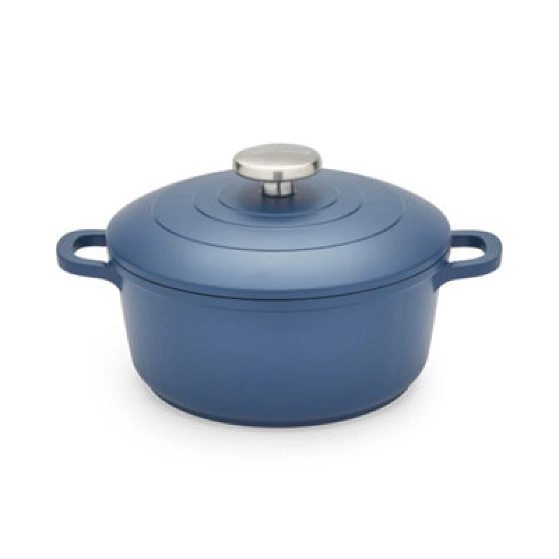 Image of Morphy Richards 20cm Cast Aluminium Casserole Dish blue ONE SIZE