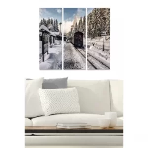 Image of MDF3024501 Multicolor Decorative MDF Painting (3 Pieces)