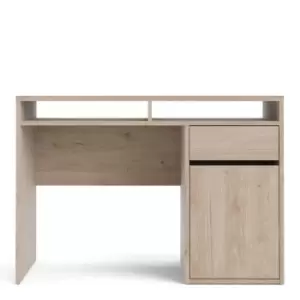 Image of Function Plus Desk with 1 Door and 1 Drawer, Light Oak