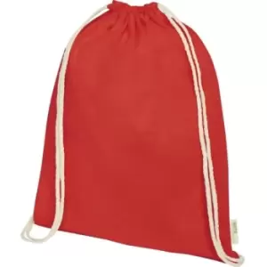 Image of Orissa Organic Cotton Drawstring Bag (One Size) (Red) - Bullet