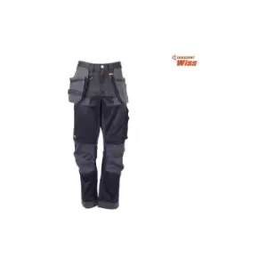 Image of DEWALT - Harrison Pro Stretch Trousers Waist 30" Leg 31" - DEWHARR3031