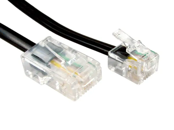 Image of 1m RJ45 - RJ11 Cable (Black)