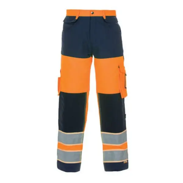 Image of Hydrowear Hydrowear Idstein High Visibility GID Two Tone Trousers Orange/Navy Blue 38 HYD131030ORN38