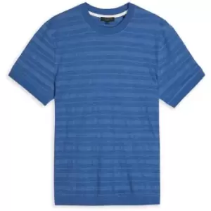 Image of Ted Baker Nekache Striped T Shirt - Blue