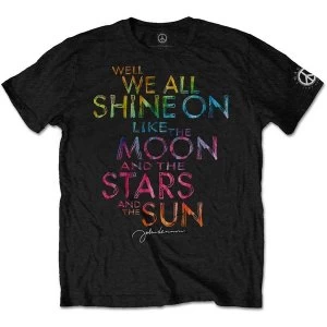 Image of John Lennon - Shine On Mens Medium T-Shirt - Black
