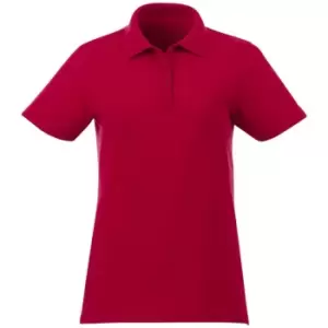 Image of Elevate Liberty Womens/Ladies Private Label Short Sleeve Polo Shirt (XL) (Red)