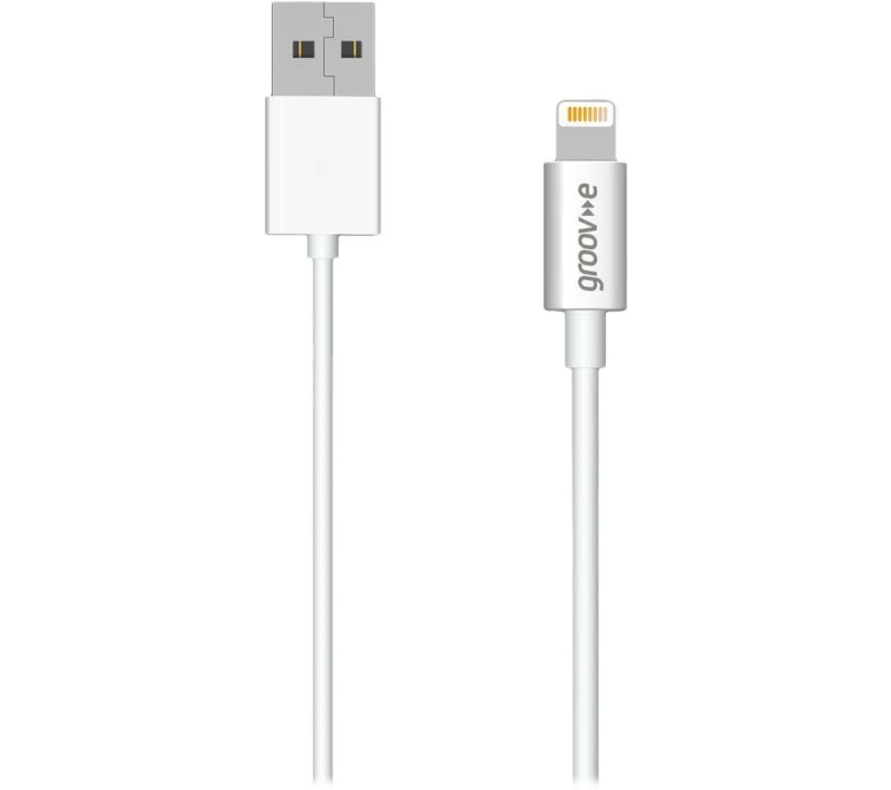 Image of GROOV-E GVMA041WE Lightning Cable - 1 m, White 5060108297455
