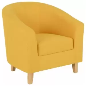 Image of Tub Chair Mustard Fabric designed to fit seamlessly in any living area