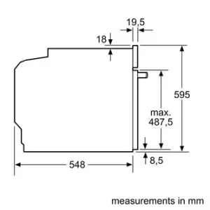 Image of Neff B3AVH4HH0B N50 Built In Electric Single Oven in Black 71L S H Doo