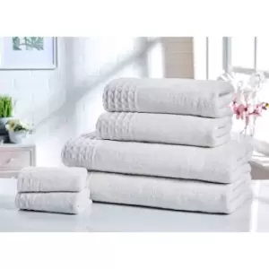Image of Rapport Home Furnishings Retreat 550gsm Towel Bale - 6 Piece - White