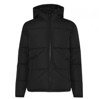 Image of Jack and Jones Puffer Jacket - Black