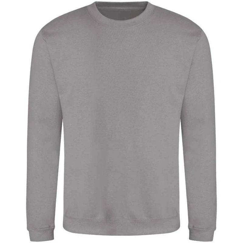 Image of AWDis AWDis Men Just Hoods Sweatshirt in Light Grey Size: X-Small Light Grey XS Male 5063652589199