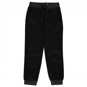 Image of No Fear Ribbed Waistband Chinos Junior Boys - Solid Black