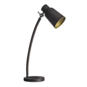 Image of Funk 1 Light Table Lamp Brown, Gold, E27