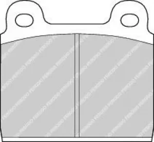 Image of Ferodo FDB11 Brake Pad Set Front Axle Premier Car