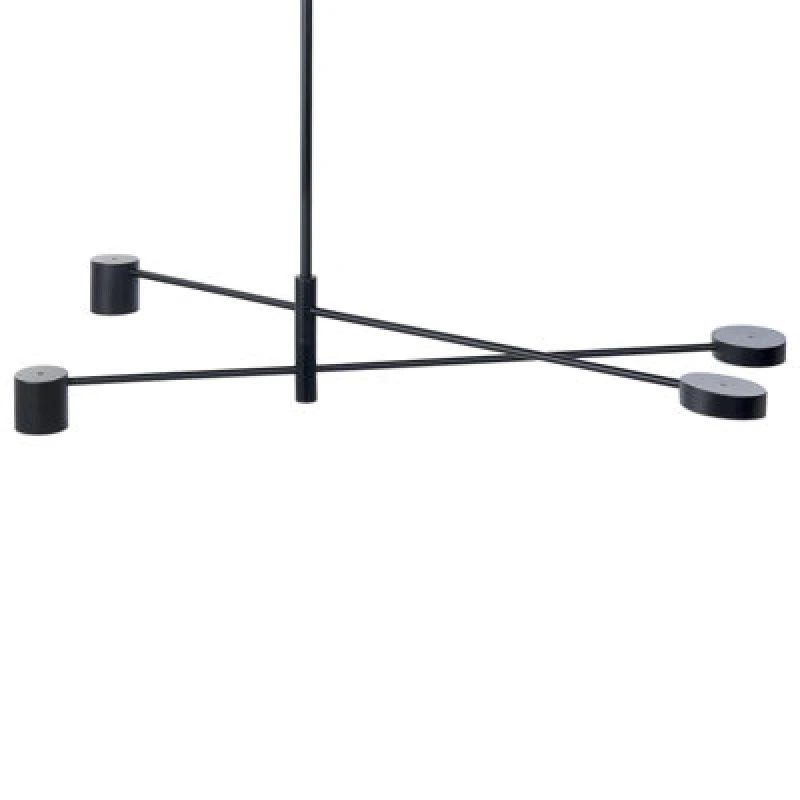 Image of Beliani Pendant Lamp Bandon Metal Black