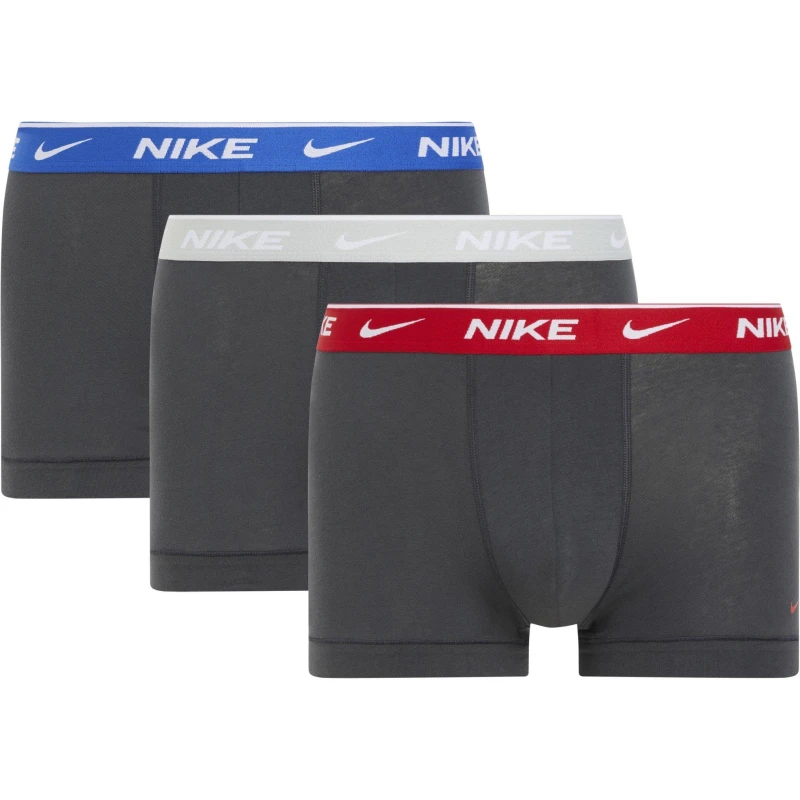 Image of Nike 3 Pack Everyday Cotton Trunks Mens Trunks Medium Black 42277234390