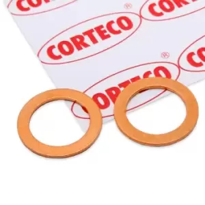 Image of CORTECO Oil Drain Plug Gasket 005569S Oil Drain Plug Seal,Drain Plug Gasket OPEL,FIAT,SUZUKI,ASTRA H Kasten (L70),Ducato Kastenwagen (250_, 290_)