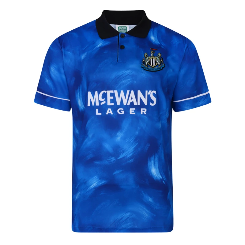 Image of Score Draw Newcastle United 1995 Third Retro Football Shirt NEWC95TPYSS-M M Mens Sportswear