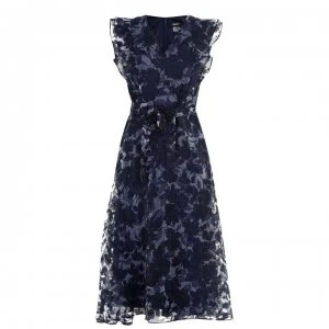 Image of DKNY Print Maxi Dress - NAVY NVY