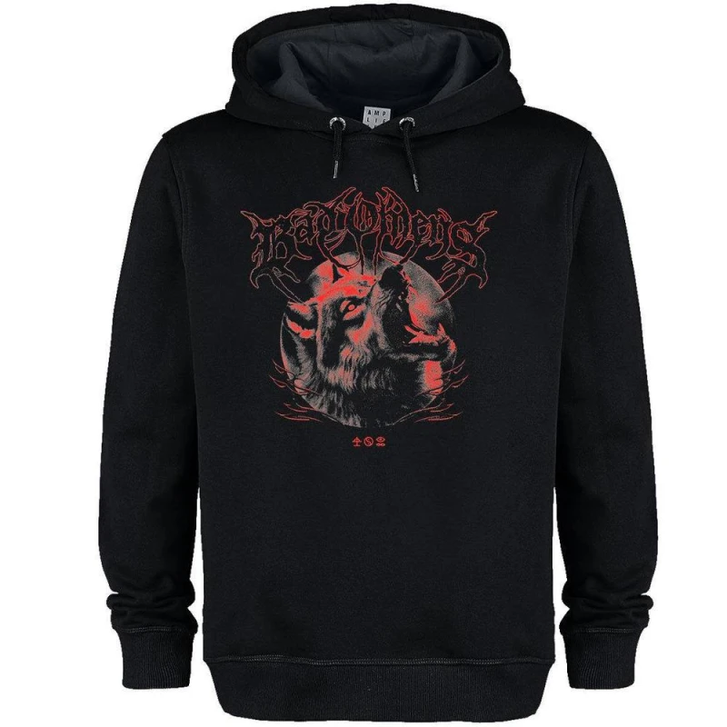 Image of Amplified Mens Wolf Bad O Hoodie in Black Size: XS Black Male XS