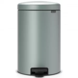 Image of Brabantia newIcon Pedal Bin 20 Litre Plastic Bucket Metallic Mint
