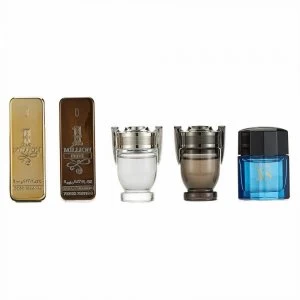 Image of Paco Rabanne Gift Set 1 Million Eau de Toilette 5ml + 1 Million Prive Eau de Parfum 5ml + Invictus Eau de Toilette 5ml + Invictus Intense Eau de Toile