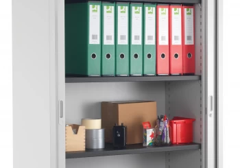 Image of Steel Tambour Shelf - Black