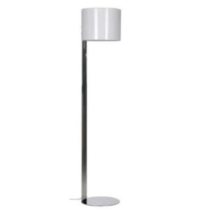 Image of Rome Floor Lamp With Shade Chrome