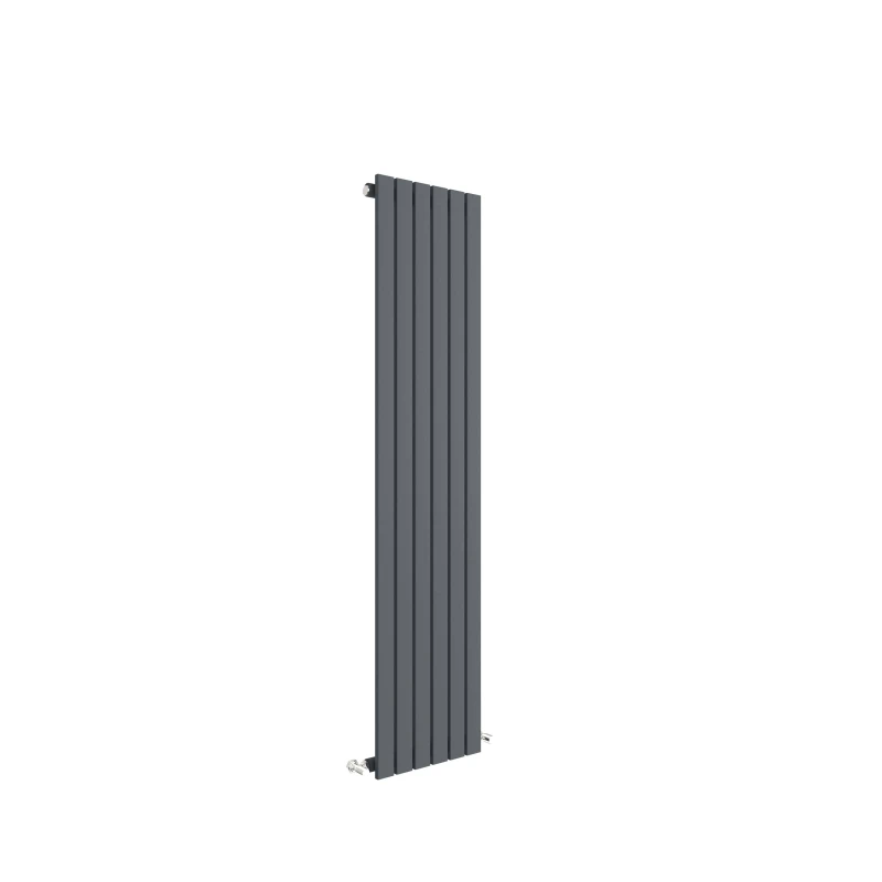 Image of Balterley Square Vertical Single Panel Radiator 2041 BTU Anthracite 1500x354mm Grey