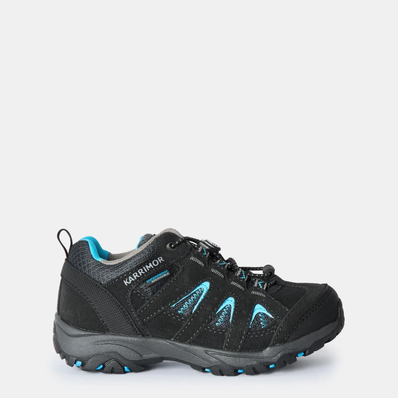 Image of Karrimor Mount Waterproof Walking Shoes Childrens Black/Blue male C10 (28)