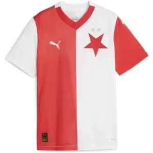 Image of Puma Slavia Prague Home Jersey Replica 2023 2024 Juniors - Red