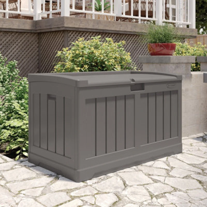 Image of Suncast Carolina 189L Storage Box - Stone Grey DB5525