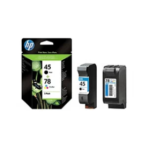 Image of HP 45 Black and 78 Tri Colour Ink Cartridge