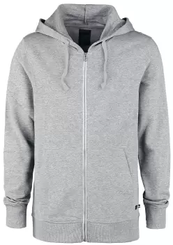 Image of Produkt Basic Sweat Cardigan Hooded zip light grey