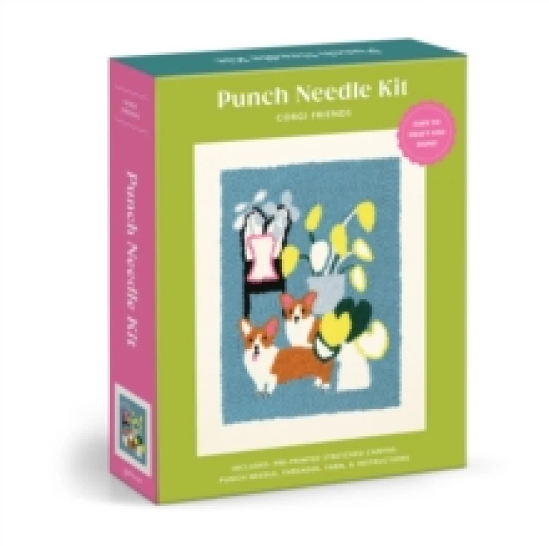 Image of Corgi Friends Punch Needle Kit Kit