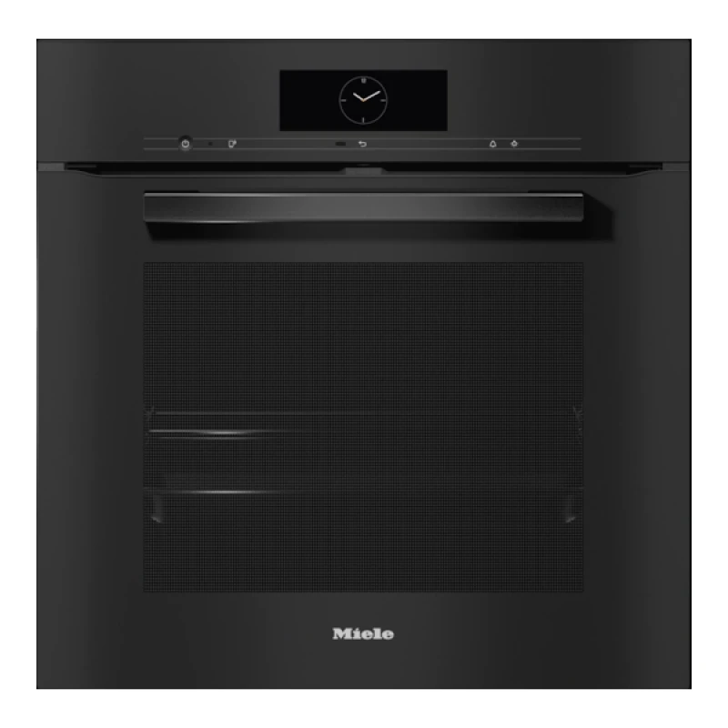 Image of Miele H7860BPOBBL VitroLine M-Touch Pyrolytic Built In Single Oven - BLACK H7860BPOBBL