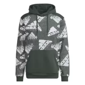 Image of adidas Essentials BrandLove Fleece Hoodie Mens - Black