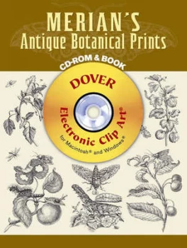 Image of Merians Antique Botanical Prints by Maria Sibylla Merian Paperback