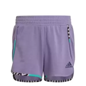 Image of adidas Power Shorts Junior Girls - Purple