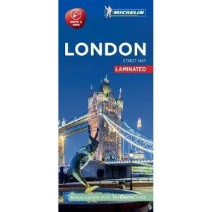 Image of London - Michelin City Map 9201 Laminated City Plan Sheet map 2016