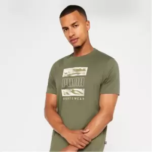 Image of Puma LT Box Tee - Green