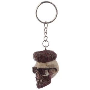 Image of Skull Hipster Keyring