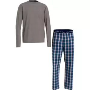 Image of Tommy Bodywear Cn Ls Pant Woven Set Print - Multi