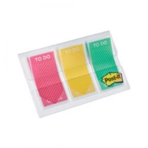 Image of Post it Index Flags To Do Assorted 3 Pieces of 20 Strips