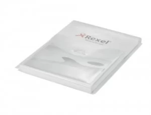 Image of Rexel Expanding Punched Pocket A4 Clear PK5
