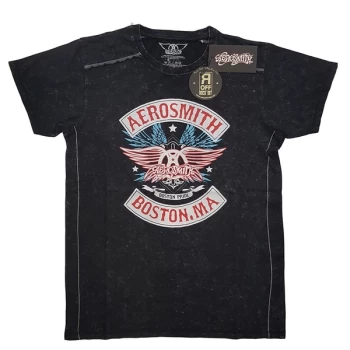 Image of Aerosmith - Boston Pride Unisex Small T-Shirt - Black