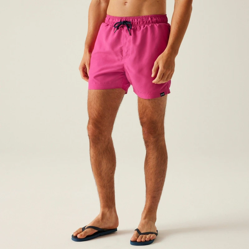 Image of Regatta Regatta Men Mawson III' Swim Shorts in Pink Size: Small Pink S Male 5063516012627