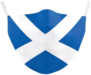 Image of Scotland (Scottish) Flag Reusable Face Covering - Large